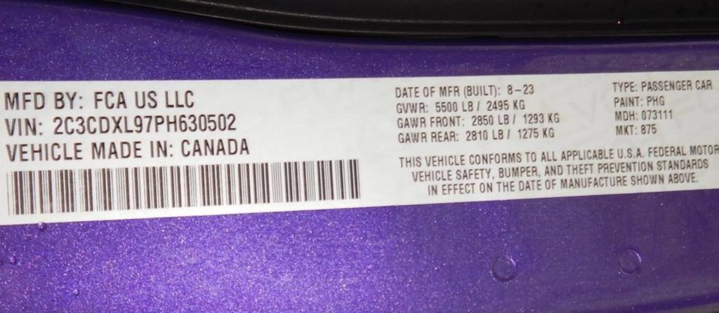 Used 2023 Dodge Charger SRT Hellcat w/ Harman/Kardon Audio Group RWD image 12