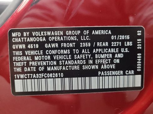 Used 2015 Volkswagen Passat 1.8T SEL Premium image 33