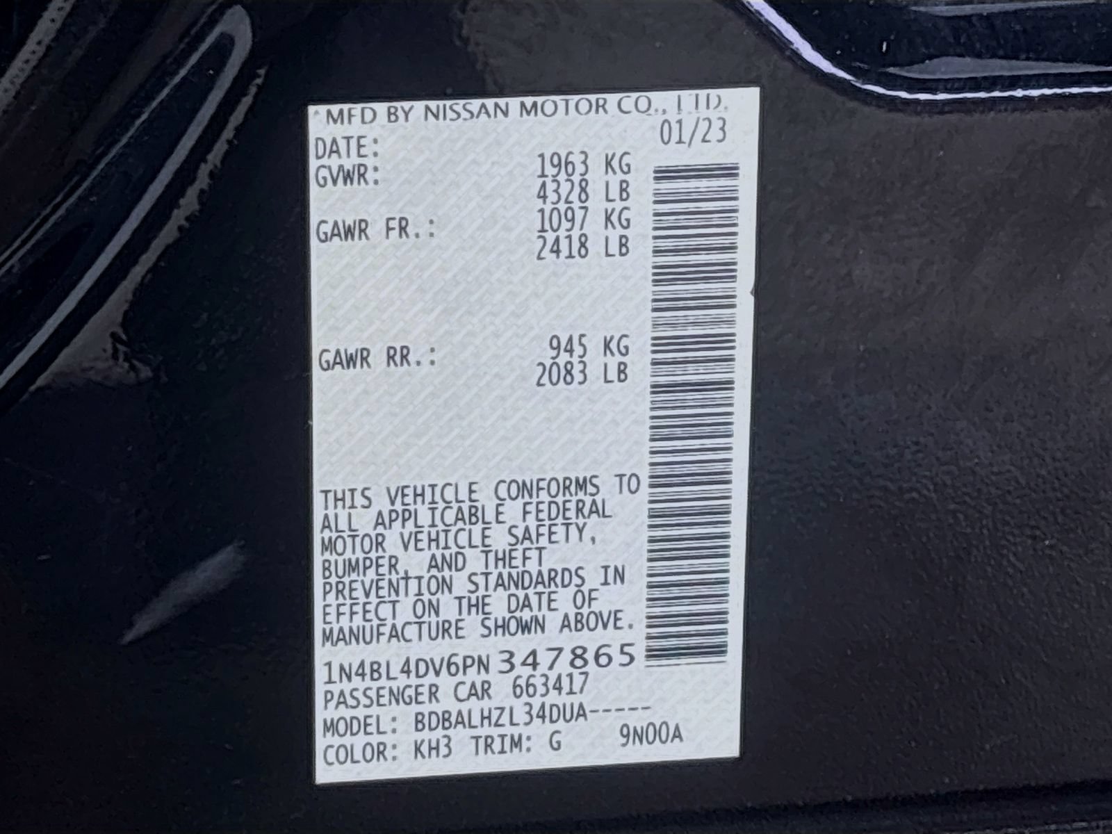 Used 2023 Nissan Altima 2.5 SV FWD image 29