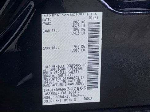 Used 2023 Nissan Altima 2.5 SV FWD image 29