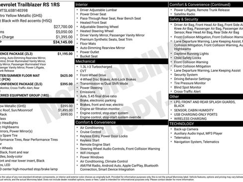New 2025 Chevrolet TrailBlazer RS w/ Convenience Package image 4