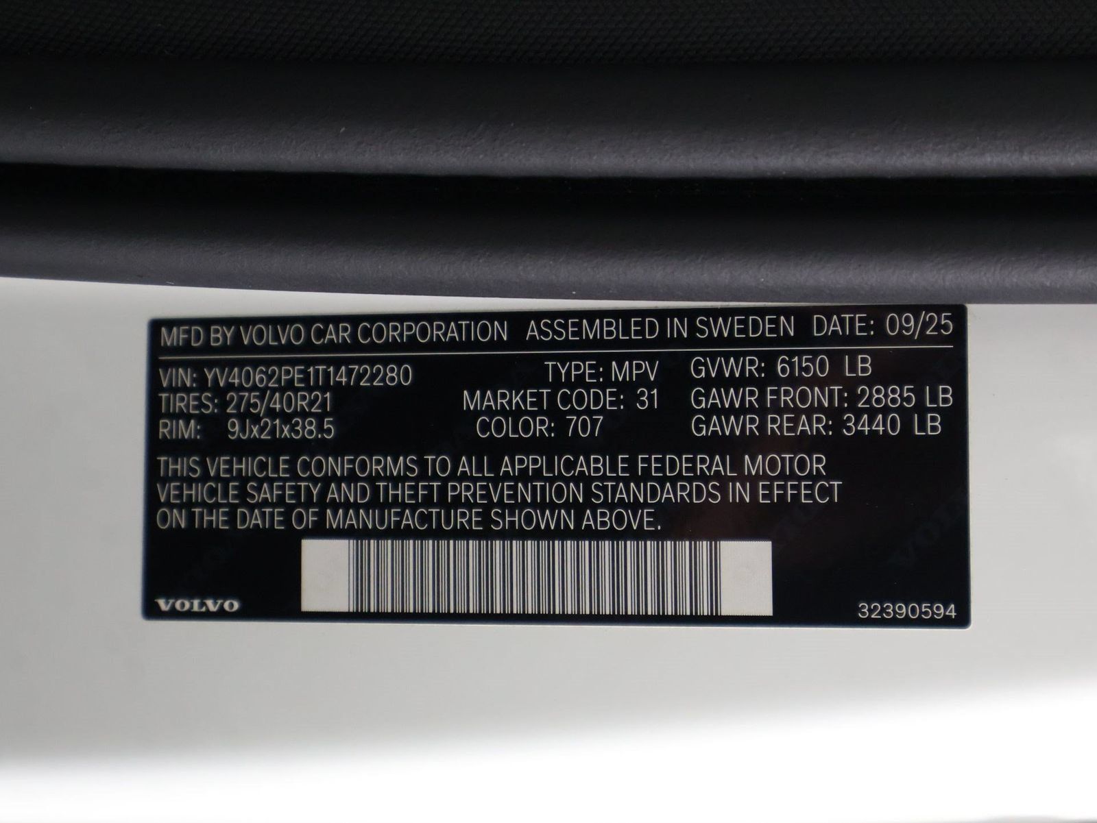 Certified 2026 Volvo XC90 B6 Plus w/ Protection Package AWD/4WD image 16