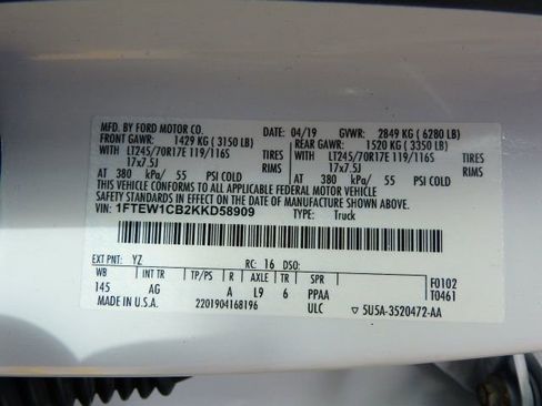 Used 2019 Ford F150 XL w/ Equipment Group 101A Mid image 39