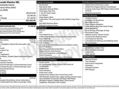 Used 2024 Hyundai Elantra SEL w/ Convenience Package image 40