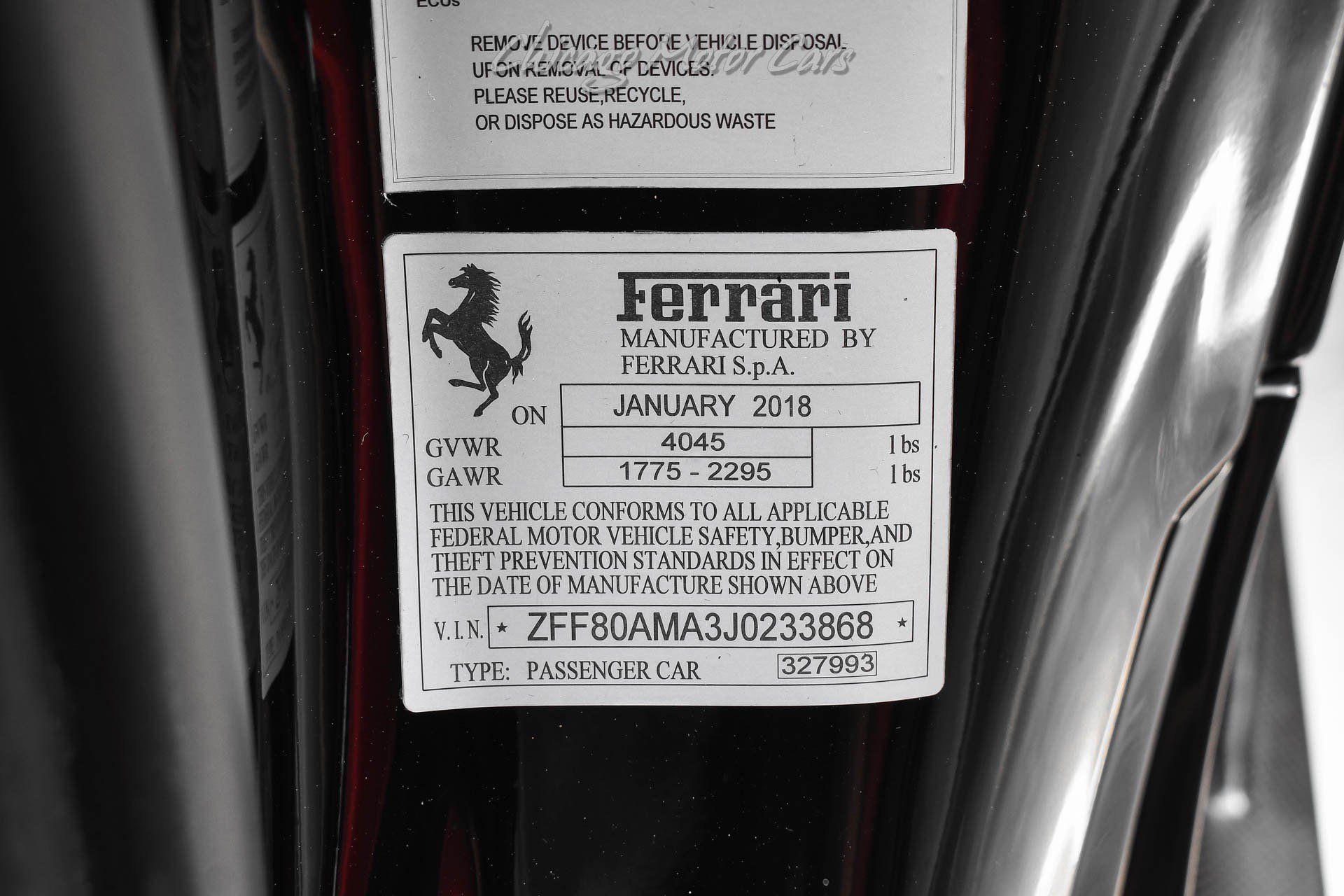 Used 2018 Ferrari 488 Spider RWD image 62