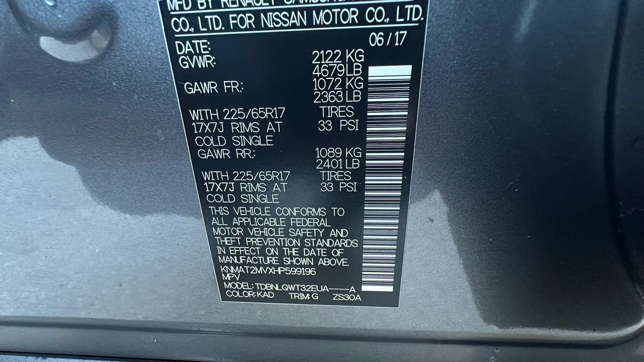 Used 2017 Nissan Rogue SV AWD/4WD image 13
