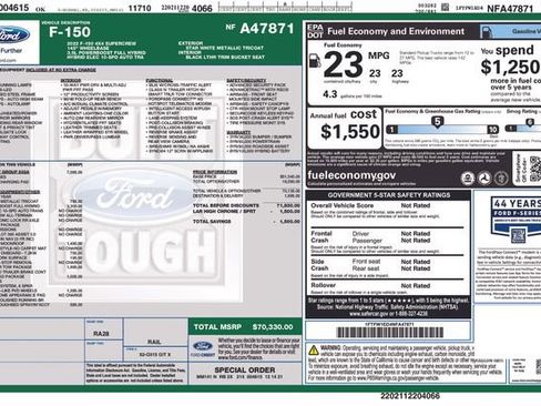 Used 2022 Ford F150 Lariat w/ Equipment Group 502A High image 19