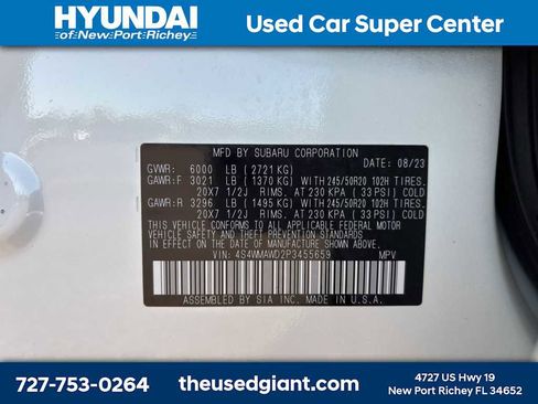 Used 2023 Subaru Ascent Touring w/ Popular Package #2A image 16