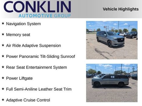 Used 2023 Cadillac Escalade ESV Sport Platinum w/ LPO, ONYX Package AWD/4WD image 2