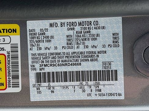 Used 2022 Ford Bronco Sport Outer Banks w/ Tech Package image 33