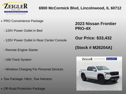 Used 2023 Nissan Frontier PRO-4X w/ Pro-4X Premium Package AWD/4WD image 12