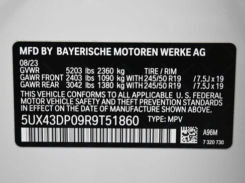 Certified 2024 BMW X3 sDrive30i w/ Convenience Package RWD image 11