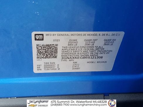 Used 2024 Chevrolet Equinox LT w/ LPO, Floor Liner Package image 33