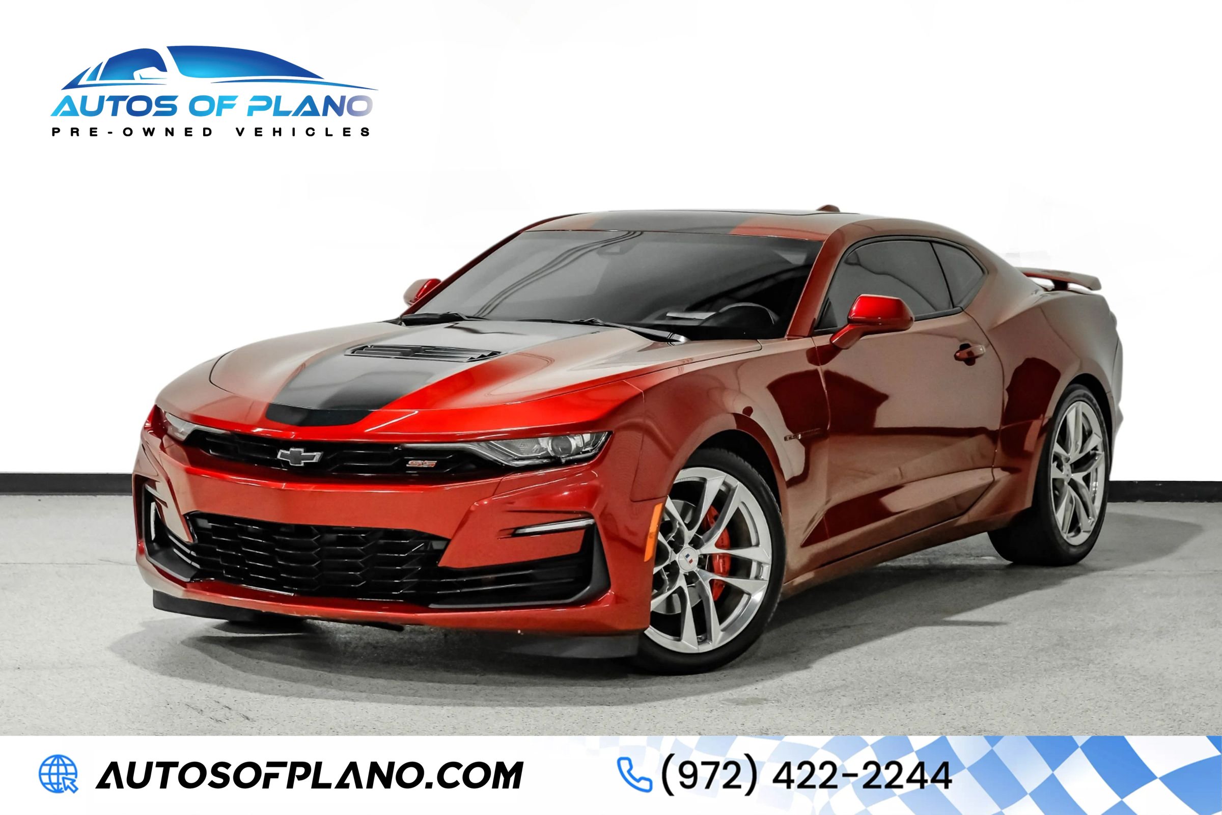 Used 2021 Chevrolet Camaro SS w/ Wild Cherry Design Package 2 RWD image 1