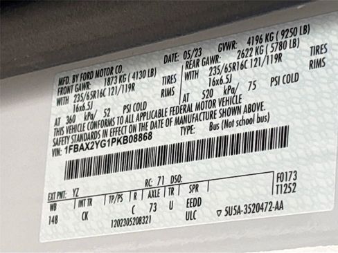 Used 2023 Ford Transit 350 XLT image 33