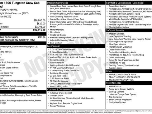 New 2026 RAM 1500 Tungsten w/ Trailer Tow Group AWD/4WD image 6