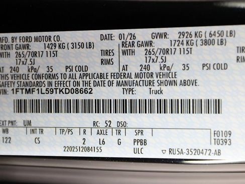 Used 2026 Ford F150 XL w/ Equipment Group 103A High image 54