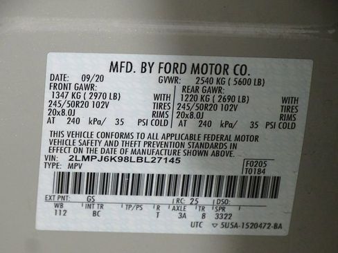 Used 2020 Lincoln Nautilus Reserve image 23