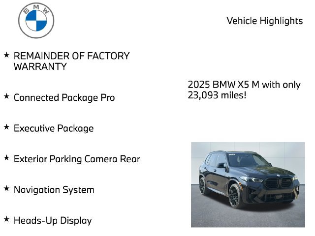Used 2025 BMW X5 M Competition w/ Executive Package AWD/4WD image 8