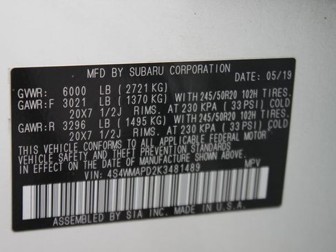 Used 2019 Subaru Ascent Limited image 38