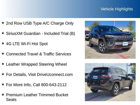 Used 2022 Jeep Compass Trailhawk w/ Trailhawk Elite Group AWD/4WD image 20