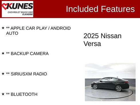 Used 2025 Nissan Versa SV FWD image 2
