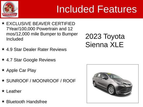 Used 2023 Toyota Sienna XLE FWD image 4