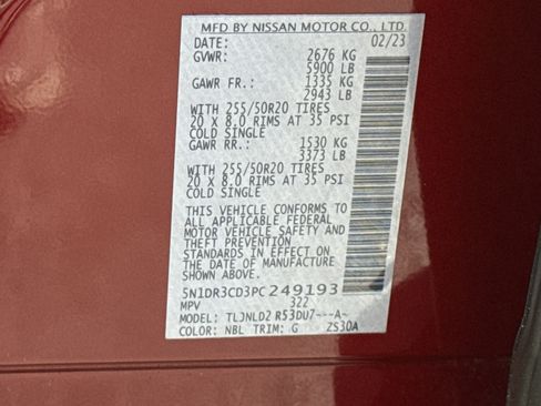 Used 2023 Nissan Pathfinder SL w/ SL Premium Package image 36