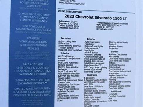 Certified 2023 Chevrolet Silverado 1500 LT image 28