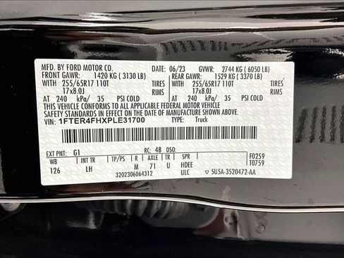 Certified 2023 Ford Ranger XLT w/ Equipment Group 302A High AWD/4WD image 36