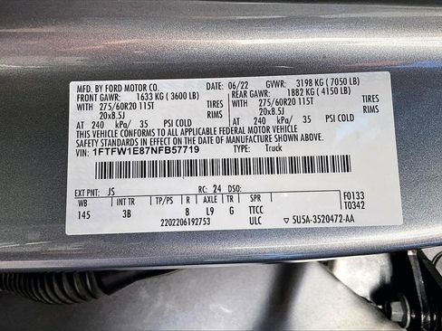 Used 2022 Ford F150 Platinum w/ Equipment Group 701A High image 16