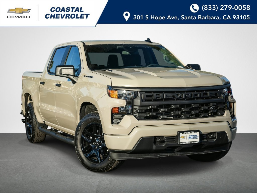 New 2026 Chevrolet Silverado 1500 Custom w/ Turbomax Blackout Package RWD image 1