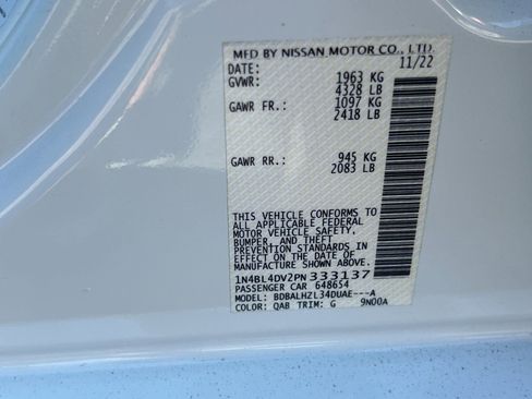 Used 2023 Nissan Altima 2.5 SV w/ SV Premium Package image 29