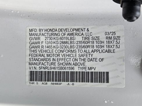 Used 2025 Honda Odyssey EX-L image 31