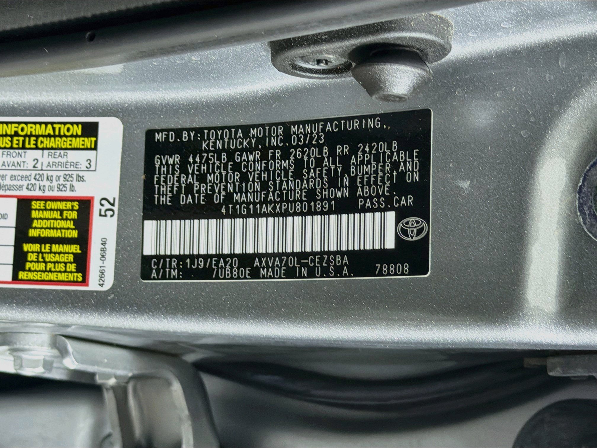 Used 2023 Toyota Camry SE FWD image 12