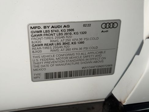 Used 2022 Audi SQ5 Prestige AWD/4WD image 27