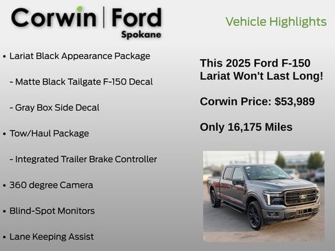Certified 2025 Ford F150 Lariat AWD/4WD image 13