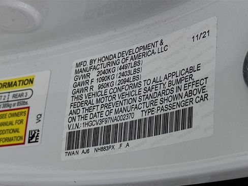 Used 2022 Honda Accord Touring image 36