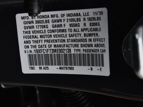 Used 2021 Honda Civic EX-L image 40