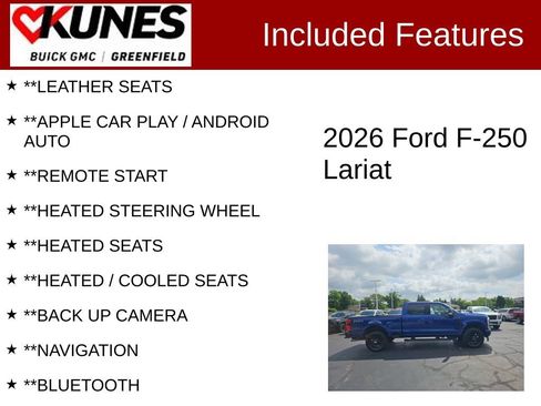 Used 2026 Ford F250 Lariat w/ Black Appearance Package AWD/4WD image 2