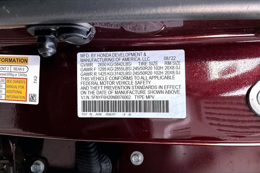 Certified 2022 Honda Pilot Special Edition image 14