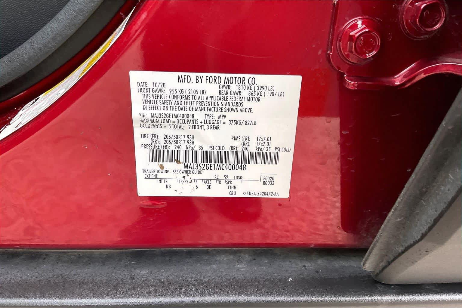 Used 2021 Ford EcoSport SE w/ SE Convenience Package FWD image 33