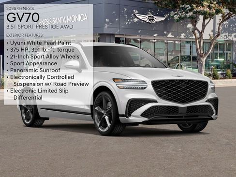 New 2026 Genesis GV70 3.5T Sport Prestige w/ G1 Accessory Package AWD/4WD image 10