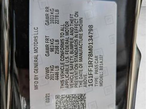 Used 2021 Chevrolet Camaro LT w/ Technology Package image 23