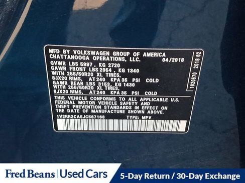 Used 2018 Volkswagen Atlas SEL image 25