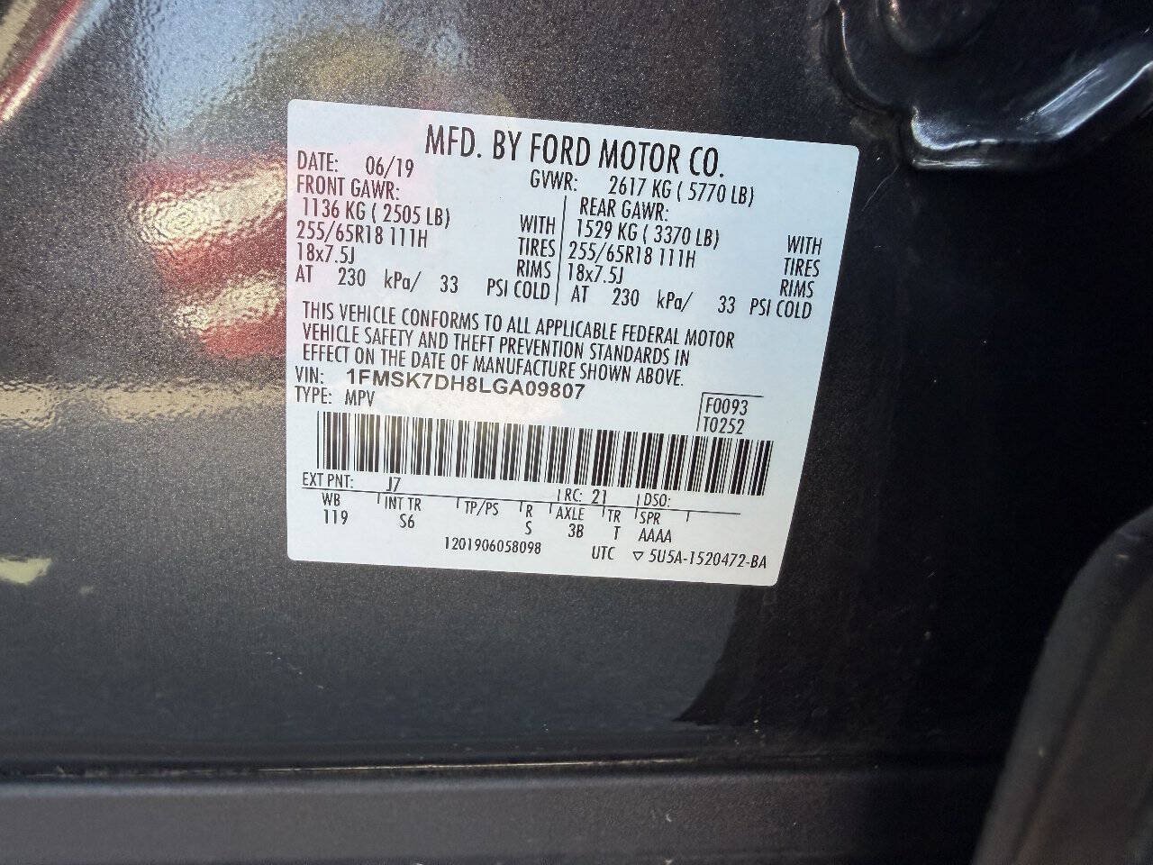 Used 2020 Ford Explorer XLT w/ Equipment Group 202A RWD image 25