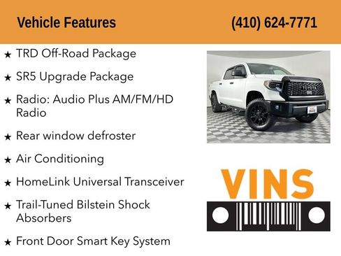 Used 2021 Toyota Tundra SR5 w/ TRD Off-Road Package AWD/4WD image 5