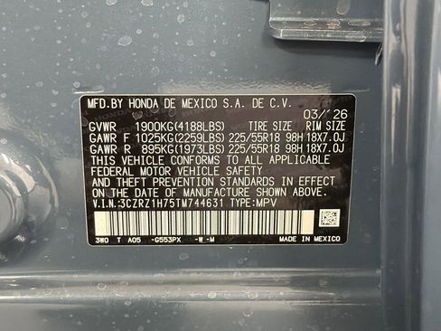 New 2026 Honda HR-V EX-L image 19