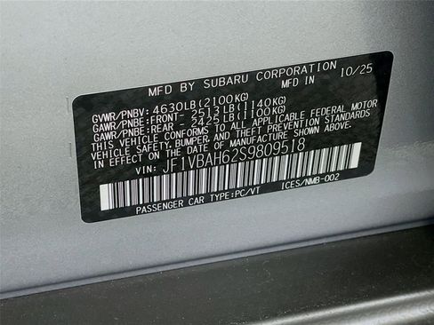 New 2025 Subaru WRX Premium image 21