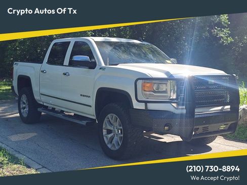 Used 2015 GMC Sierra 1500 SLT w/ SLT Crew Cab Value Package AWD/4WD image 1